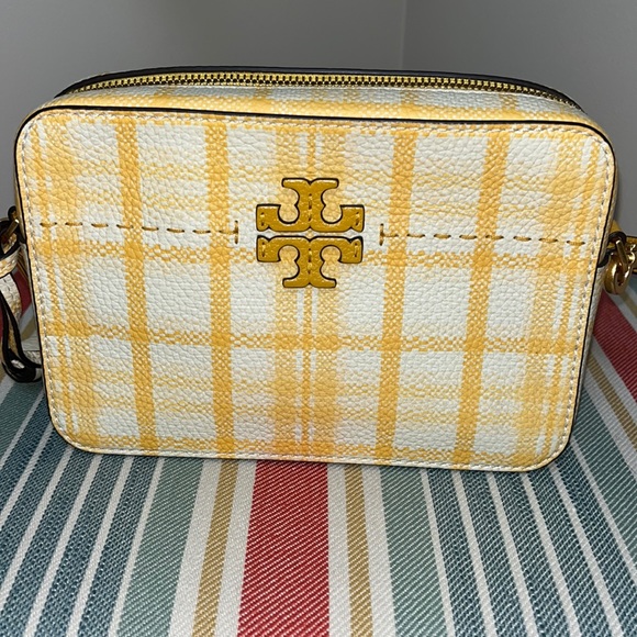 Tory Burch Handbags - Tory Burch McGraw Plaid Camera Bag